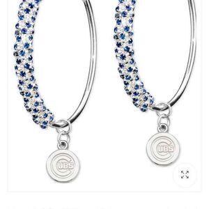 Cubs MLB Hoop earrings